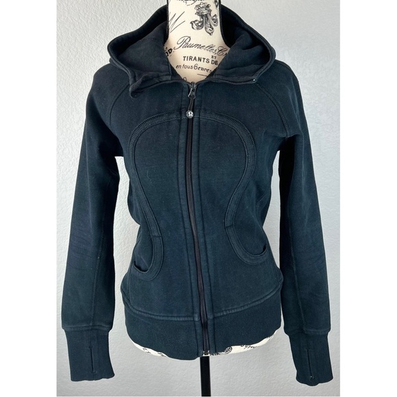 Lululemon Scuba Hoodie Soft French Terry/Ribbed Side Panels, size 6 - Picture 5 of 9